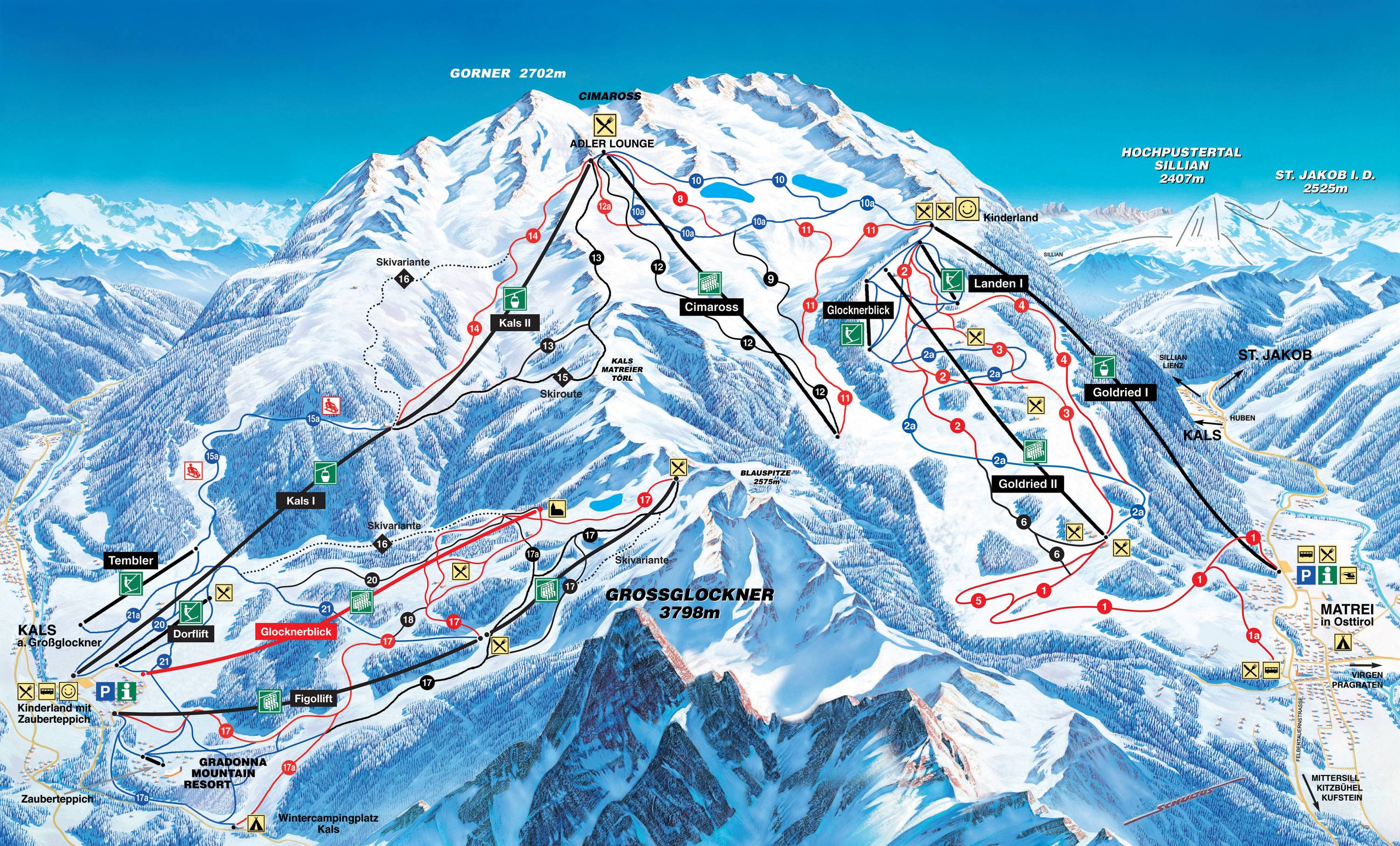 Piste map Matrei