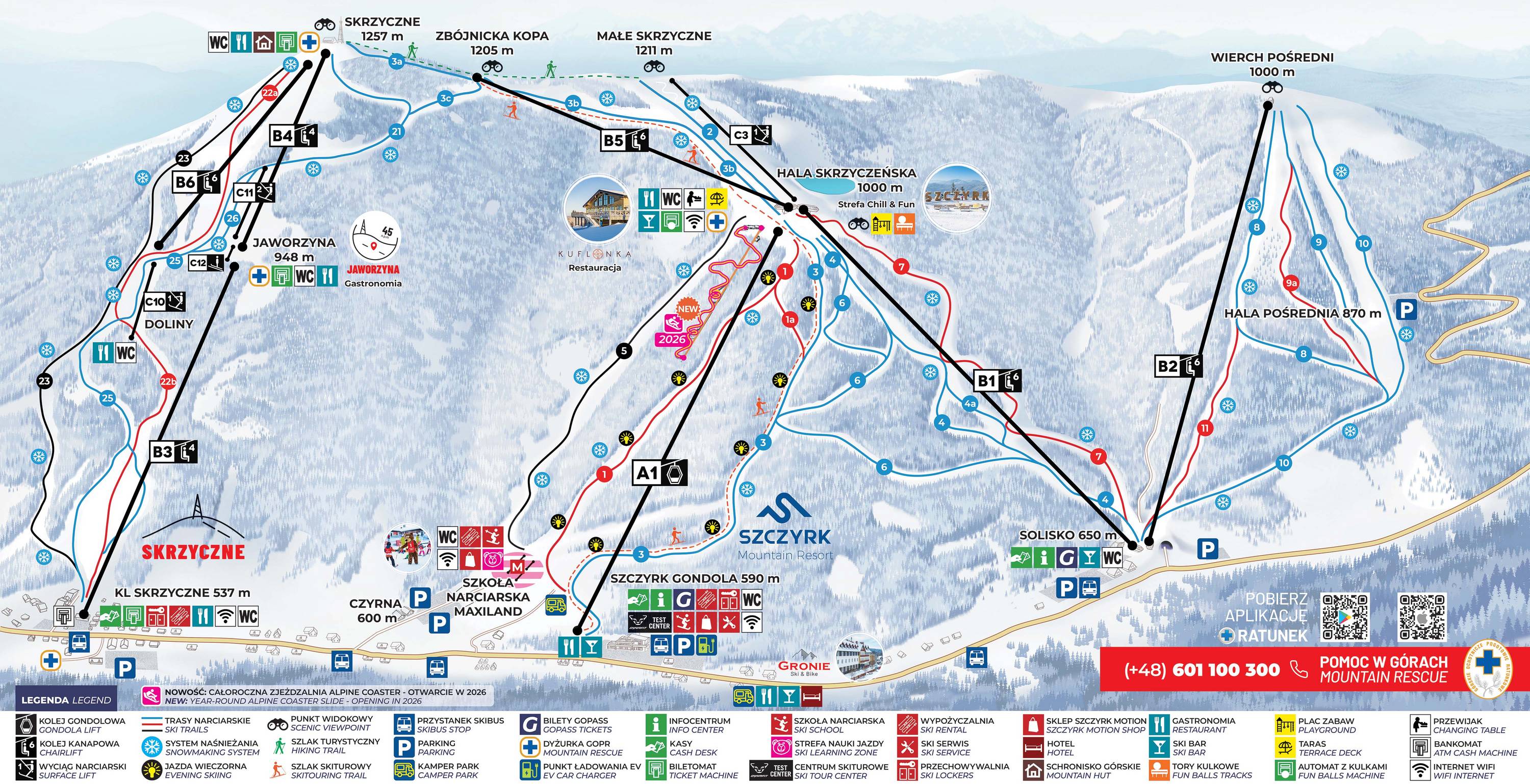 Piste map Szczyrk