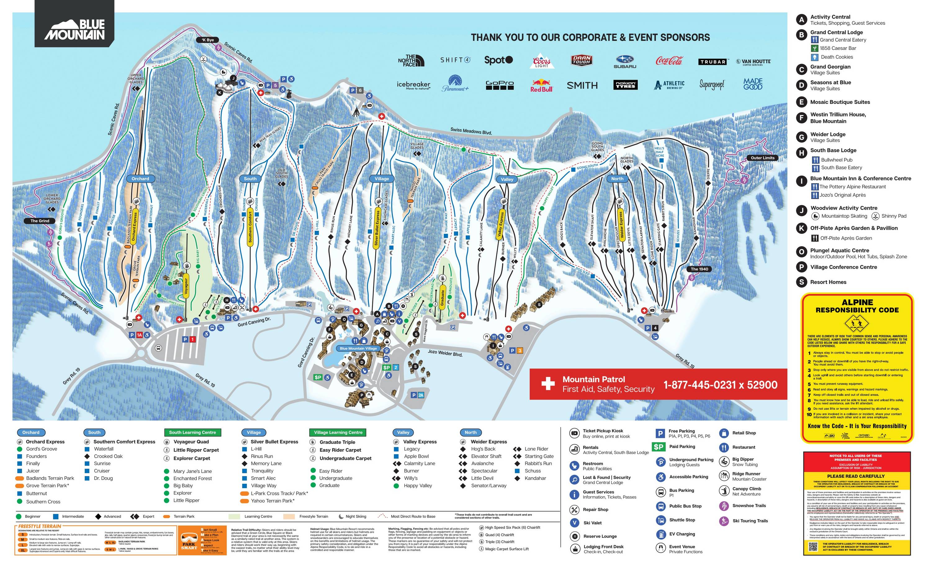 Pistkarta Blue Mountain