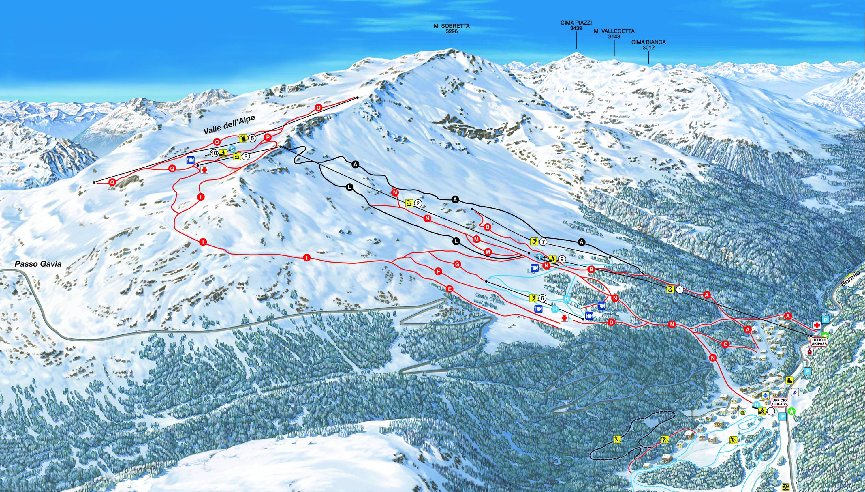 Piste map Santa Caterina Valfurva