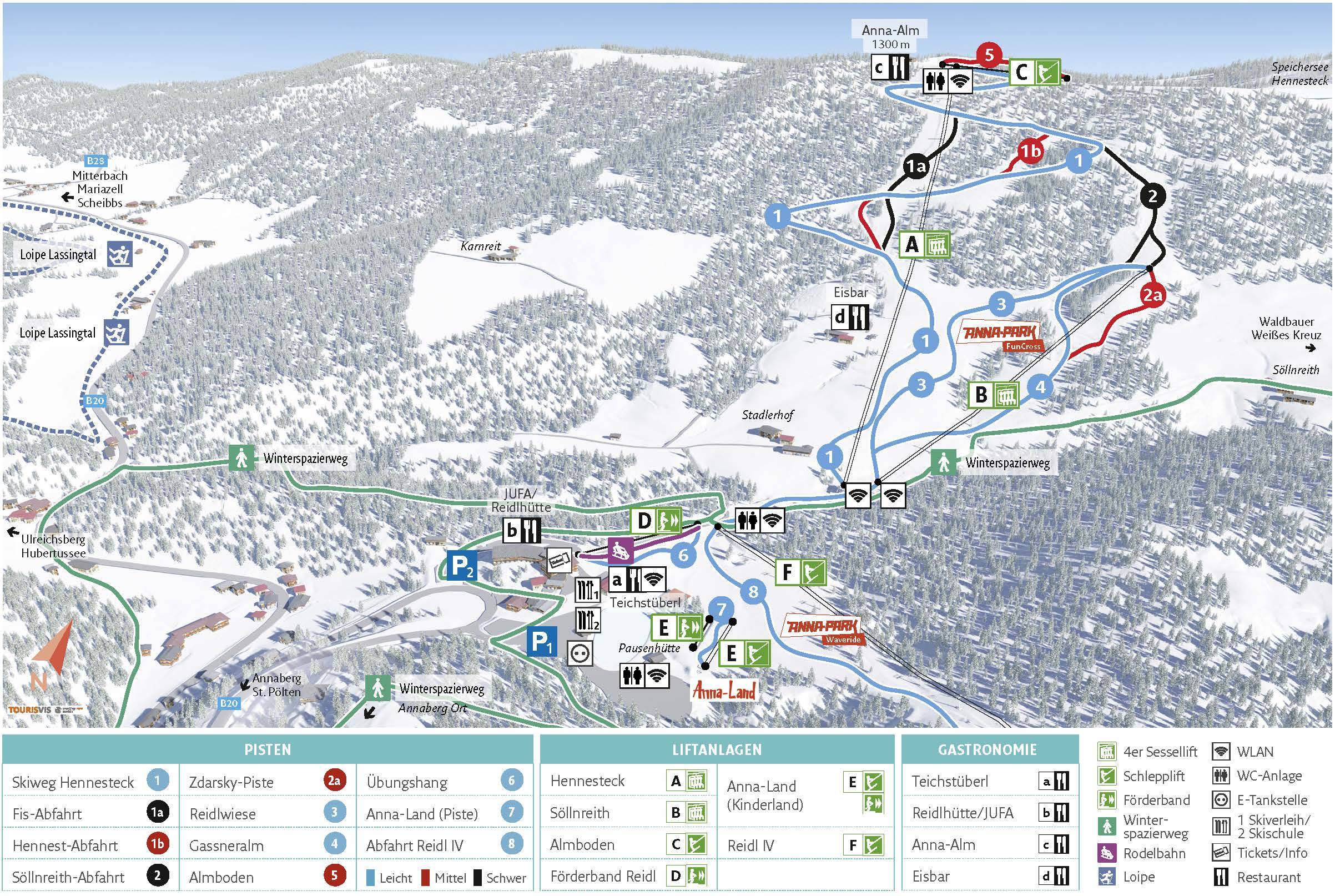 Piste map Annaberg