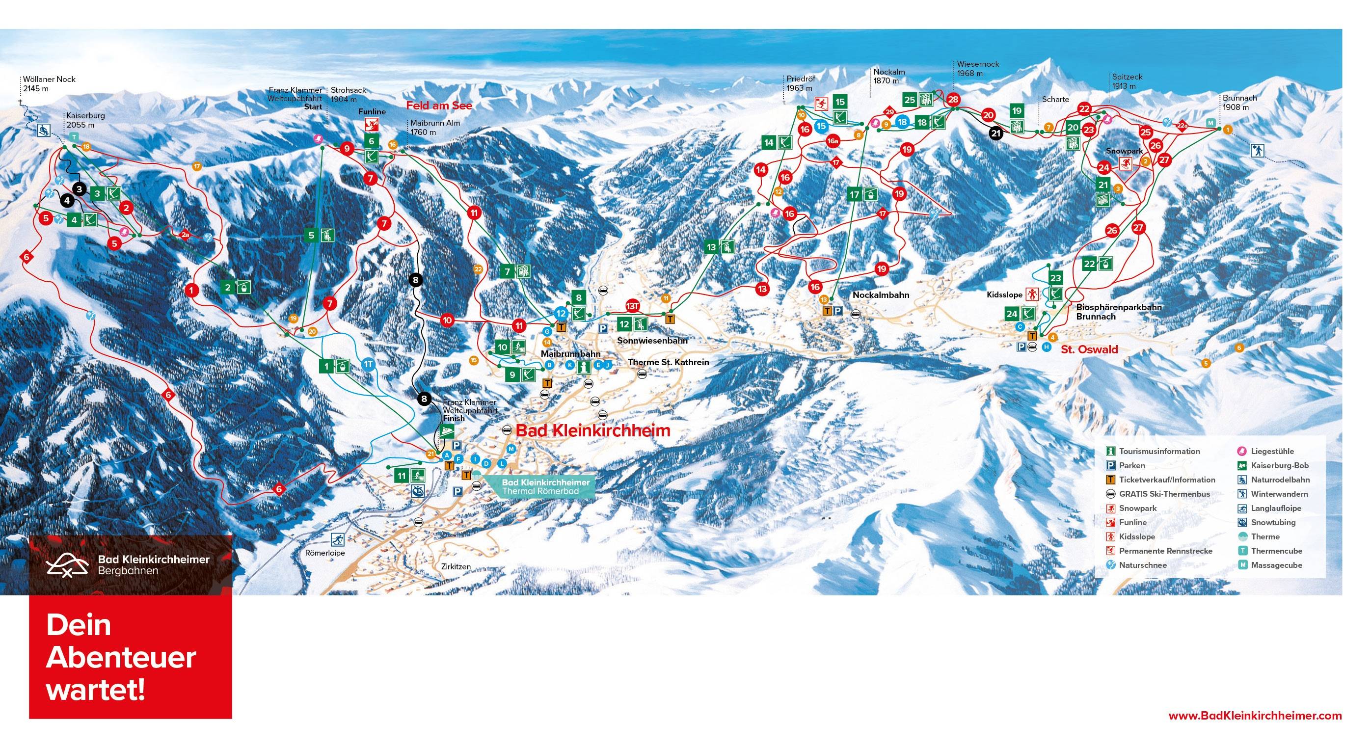 Piste map Bad Kleinkirchheim