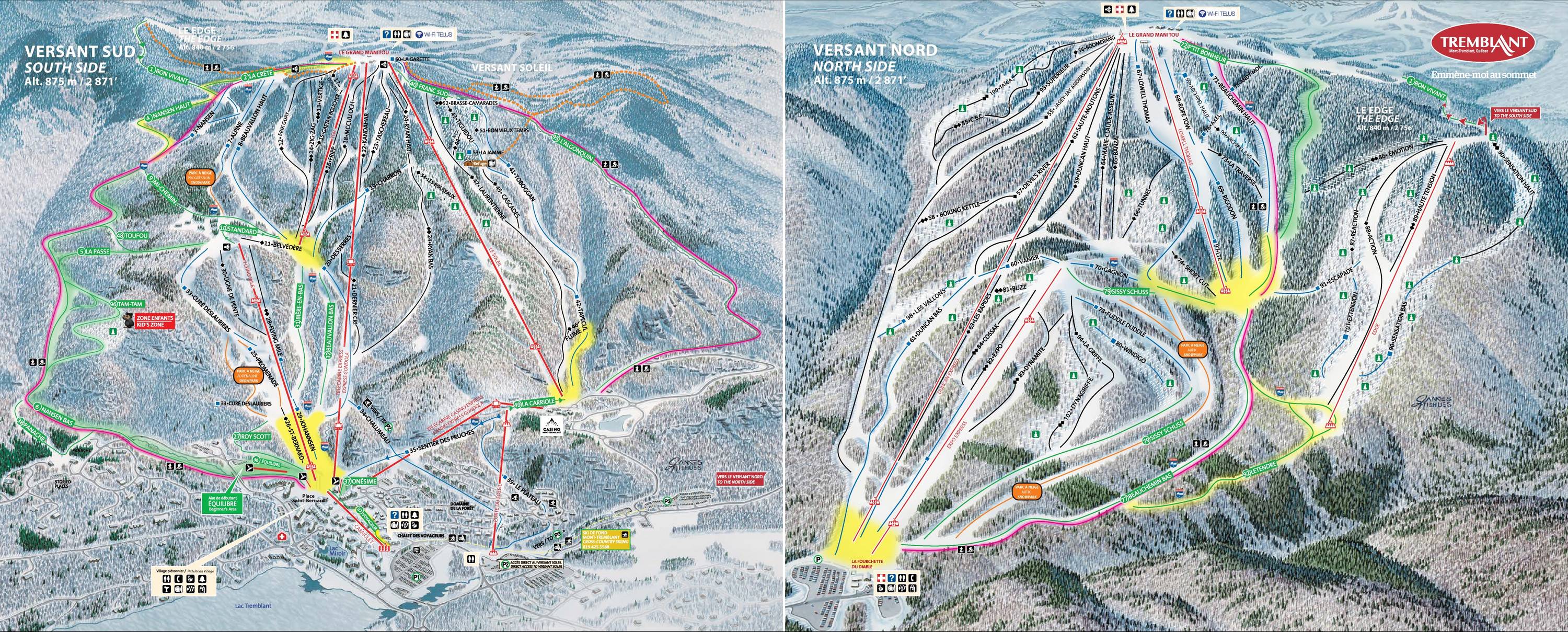 Pistkarta Tremblant