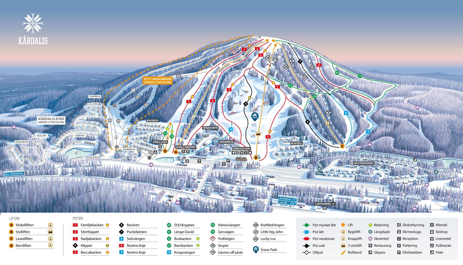 Piste map Kbdalis