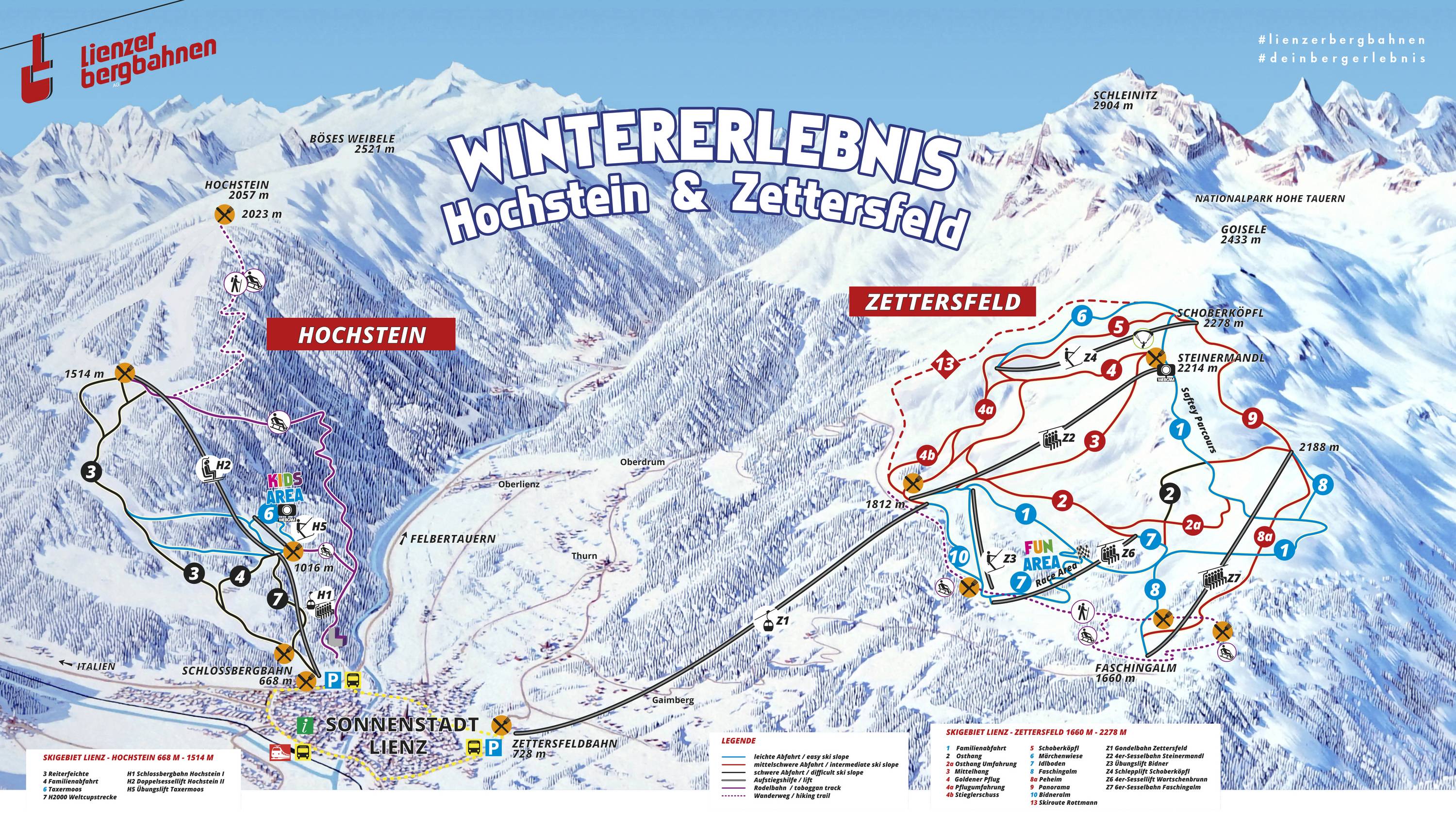 Piste map Lienz