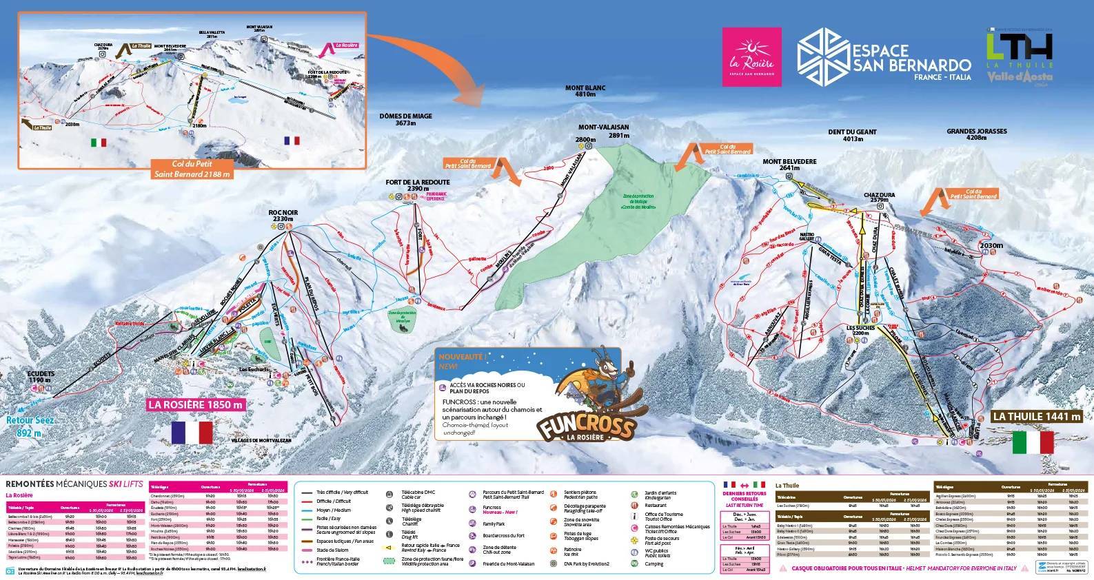 Piste map La Thuile