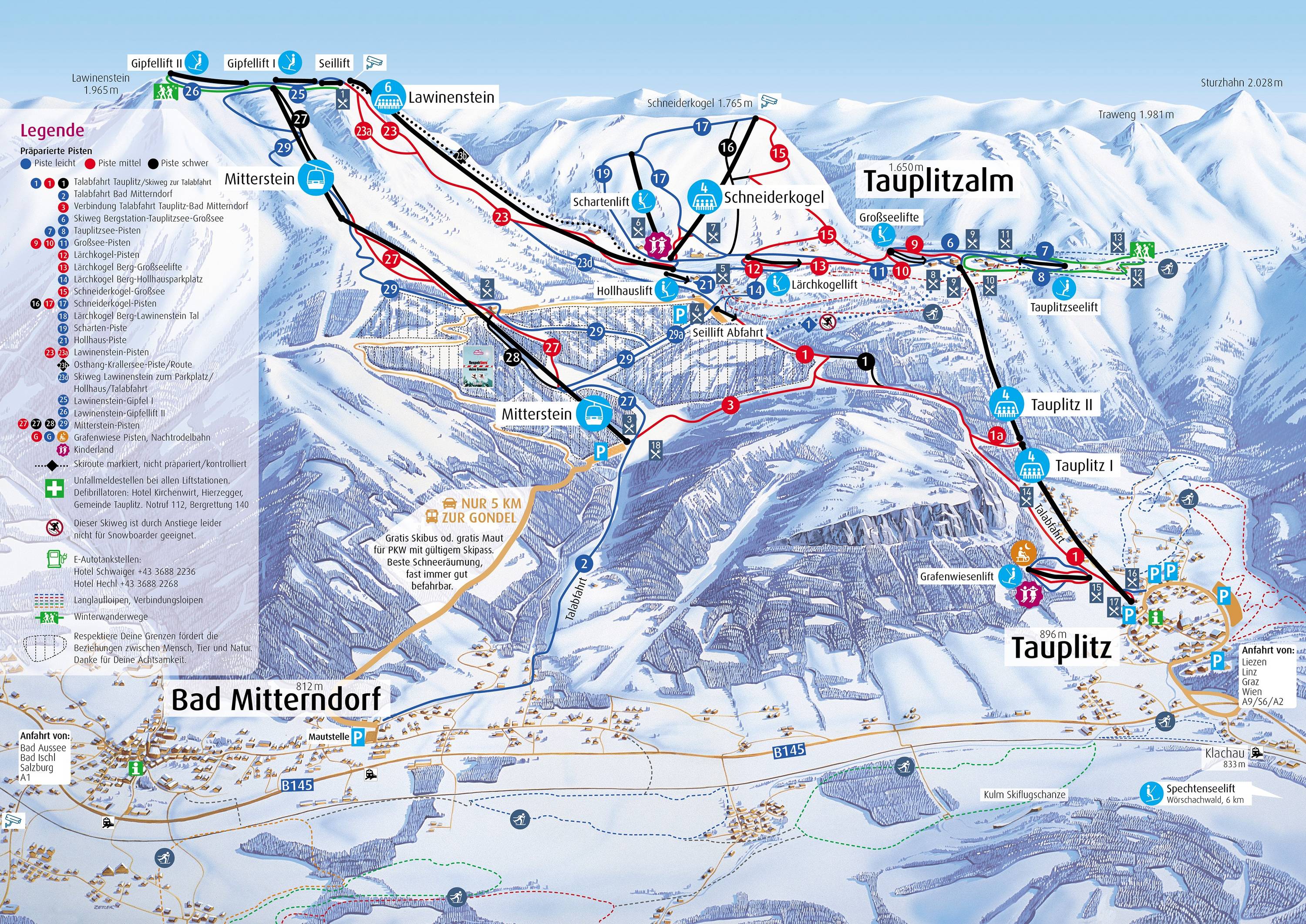 Piste map Tauplitz