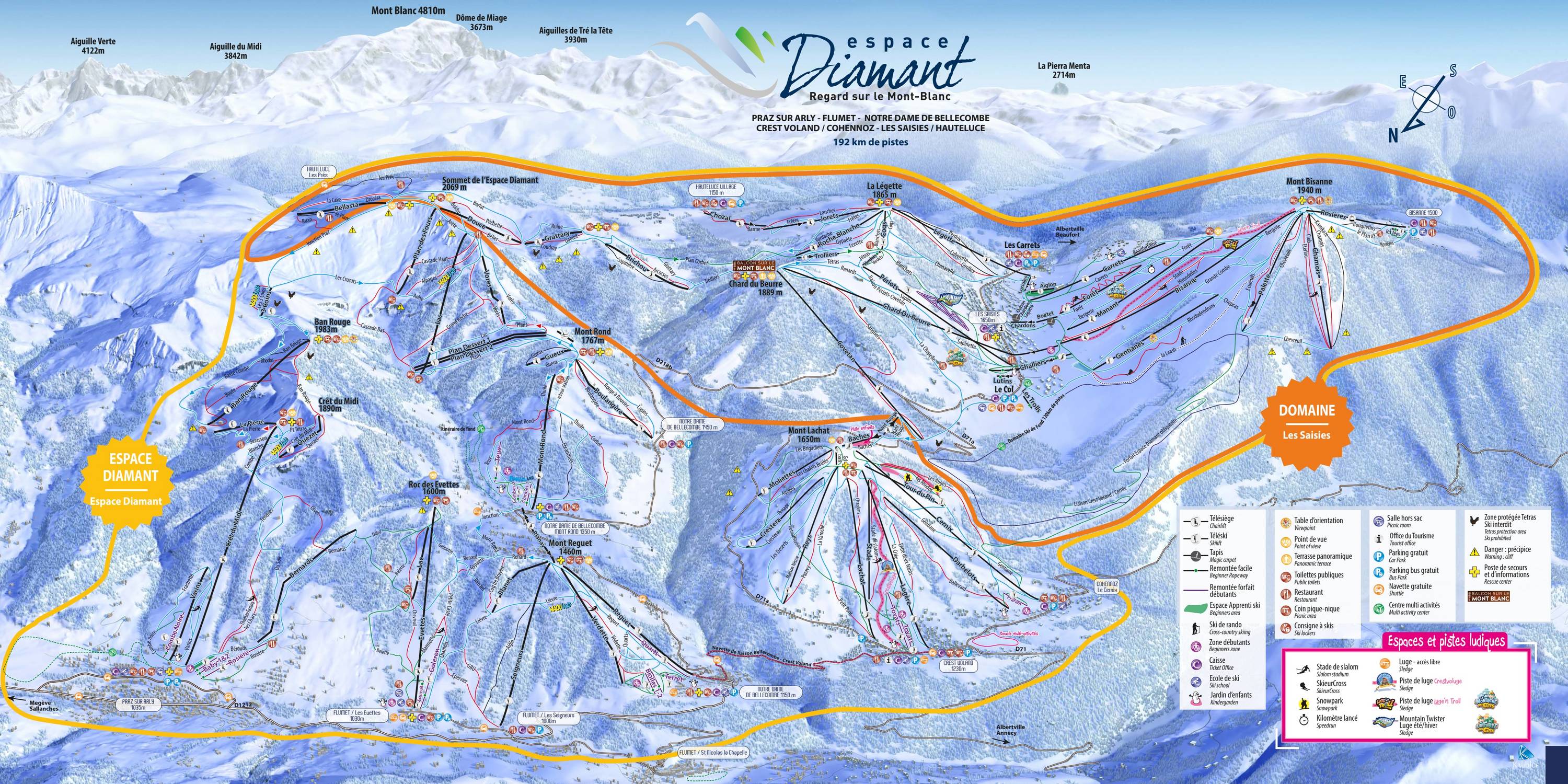 Piste map Crest Voland