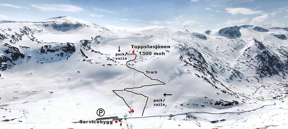 Piste map Stryn