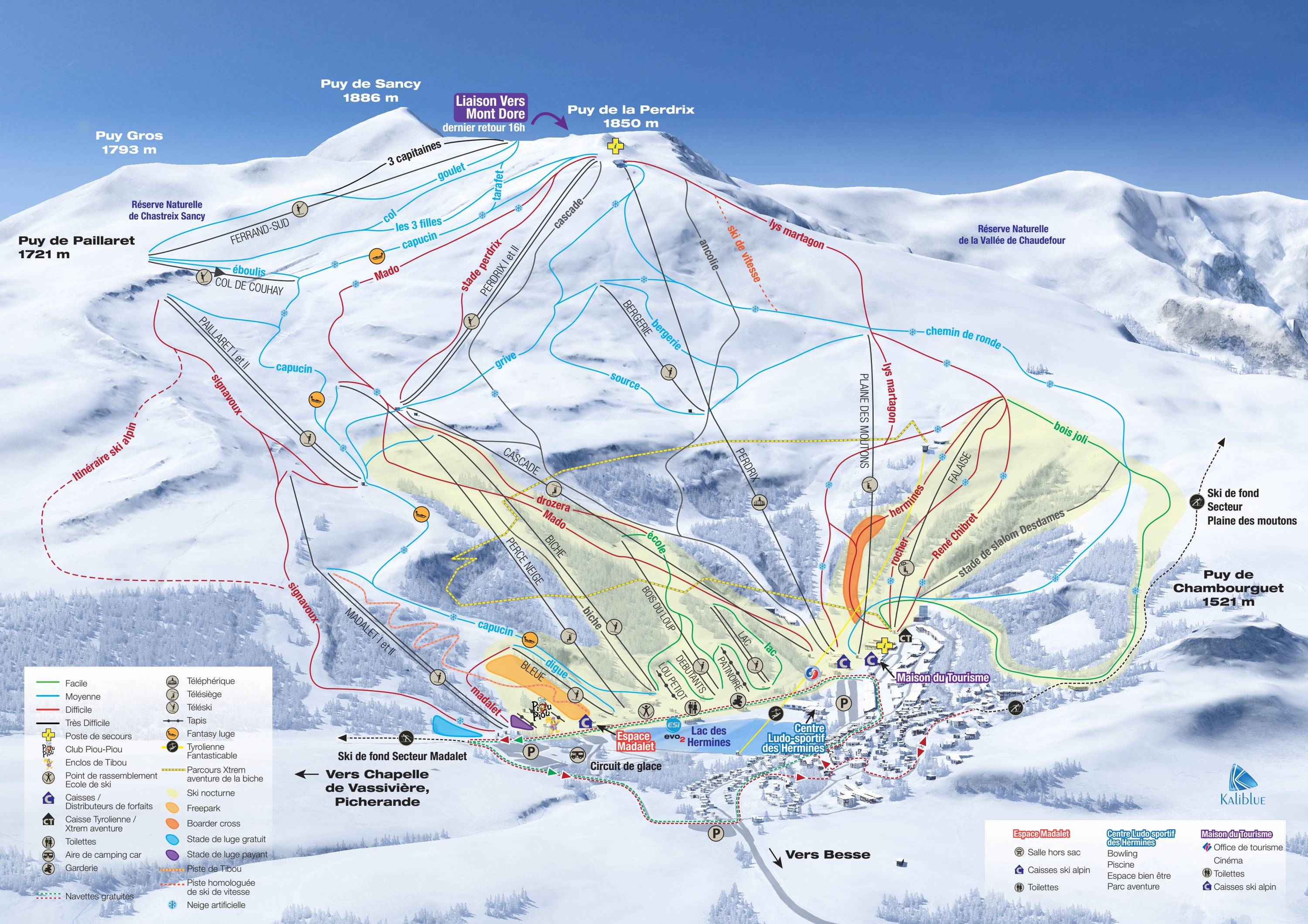 Piste map Super-Besse