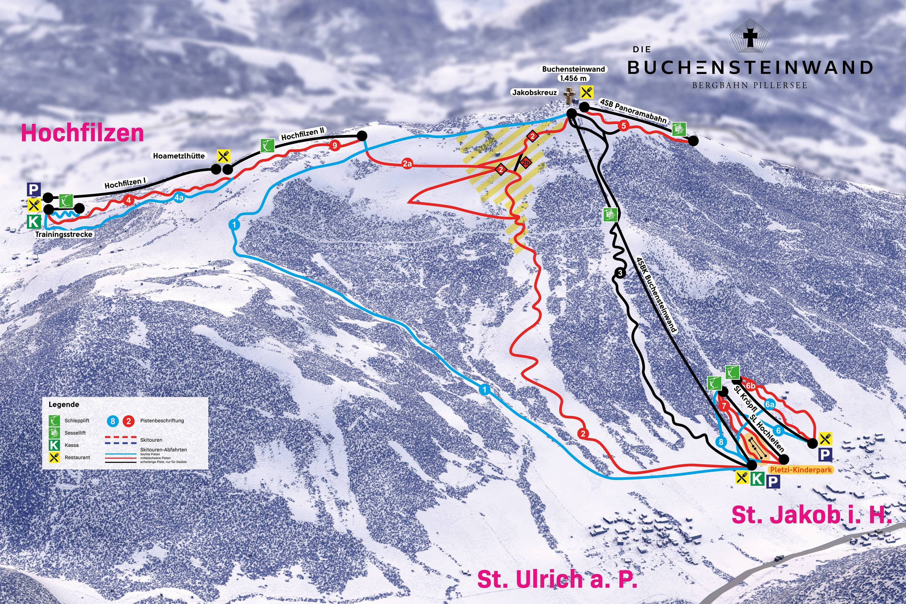 Die Buchensteinwand - Bergbahn Pillersee