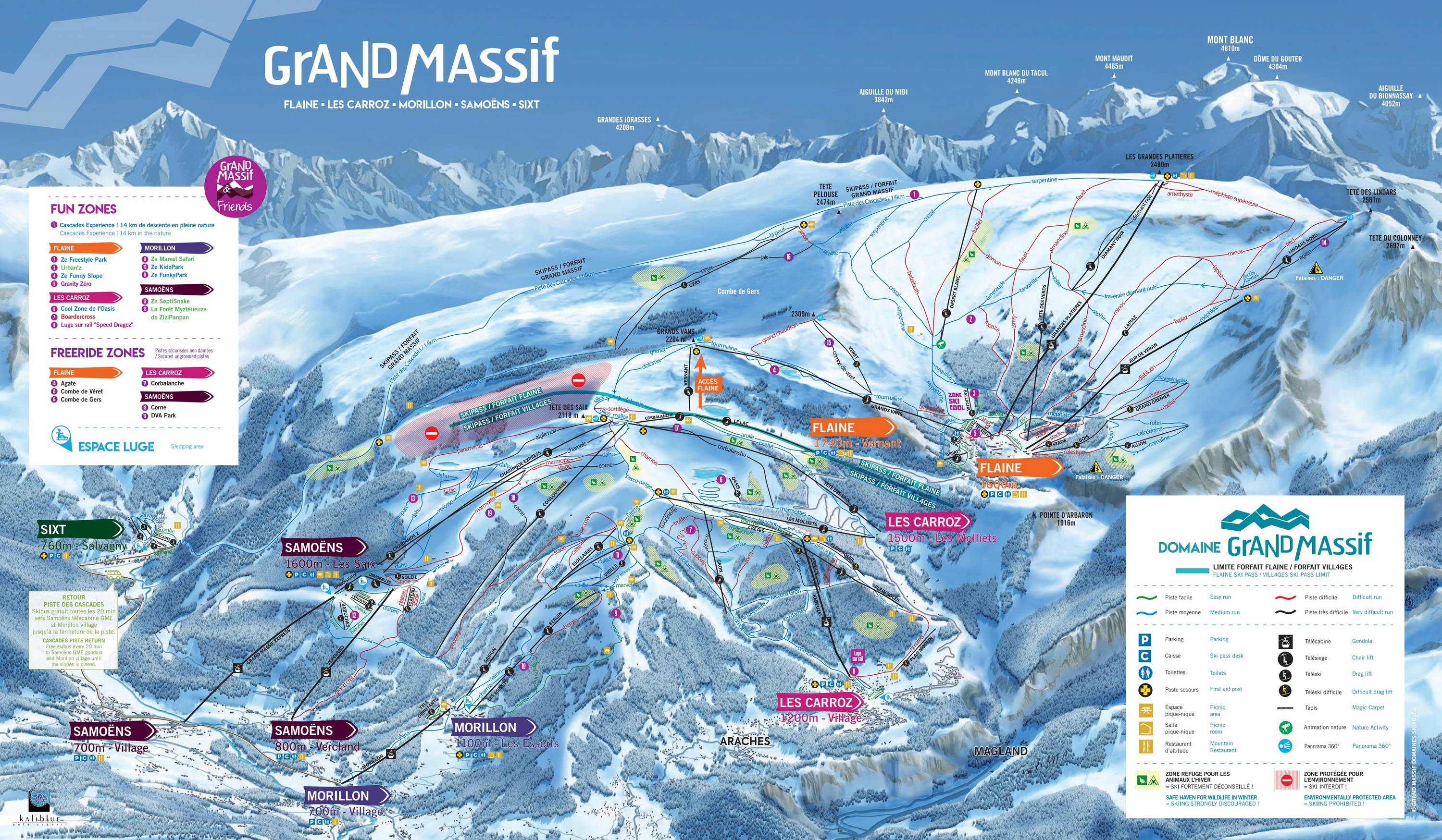 Piste map Morillon