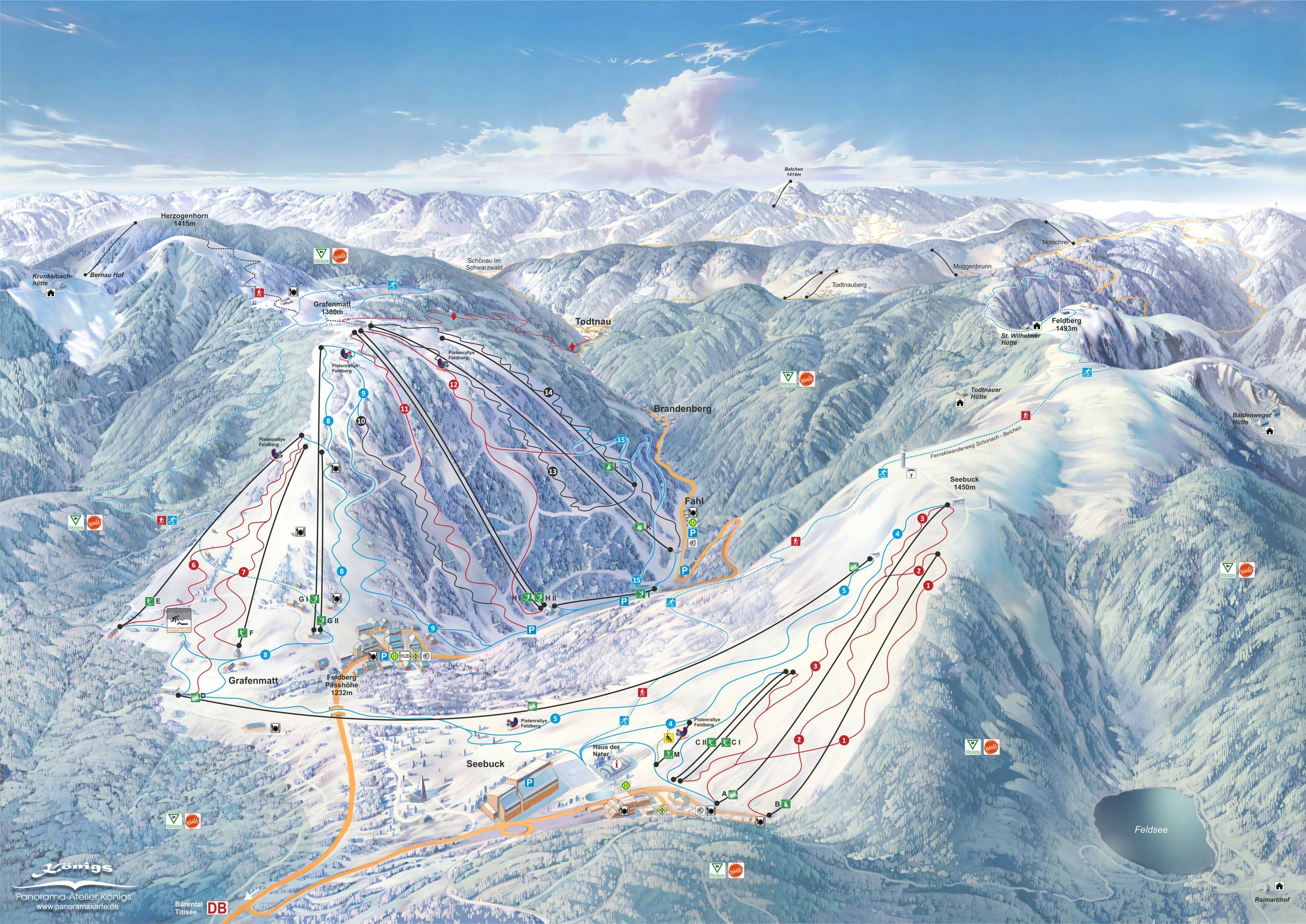 Piste map Feldberg