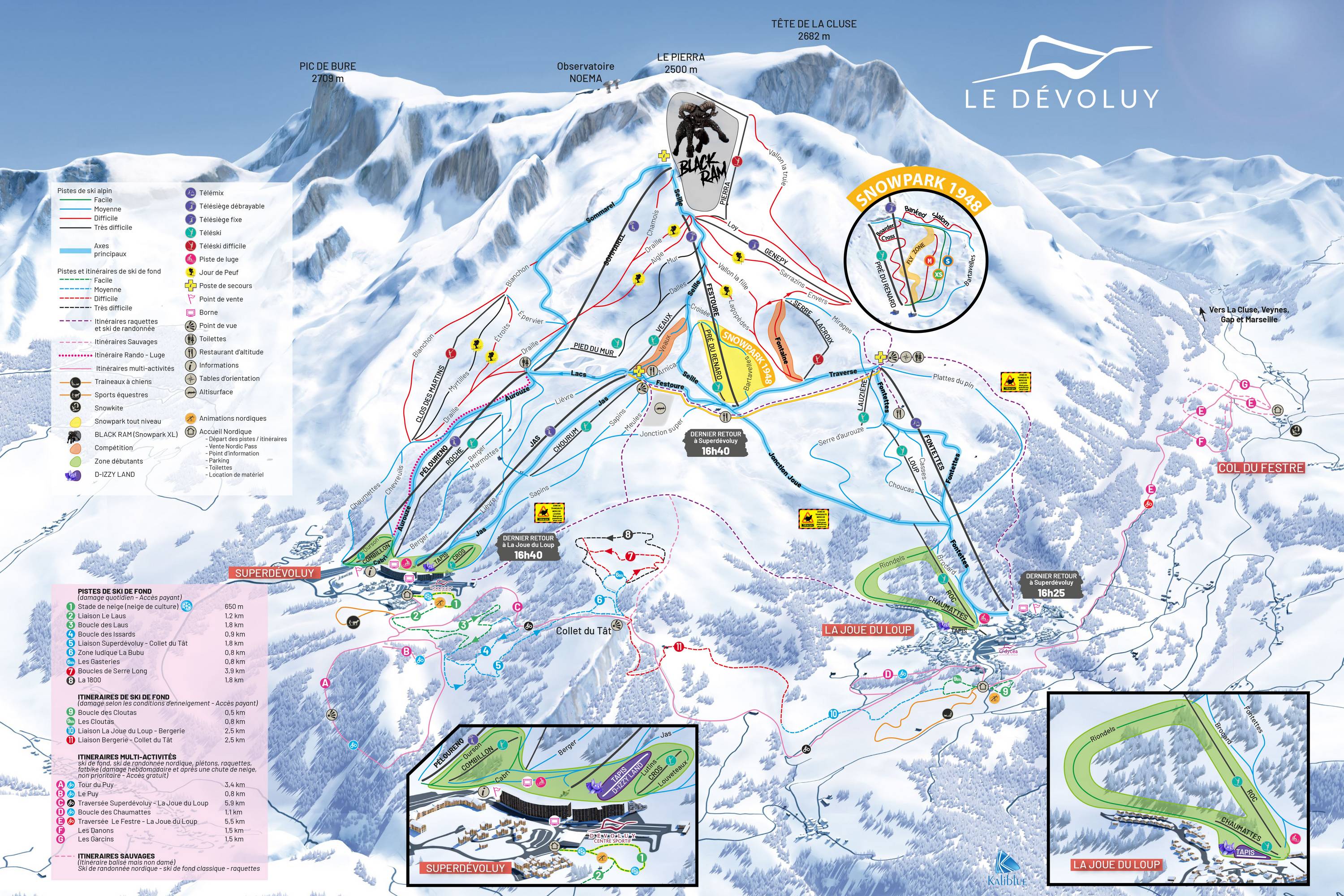 Piste map Dvoluy