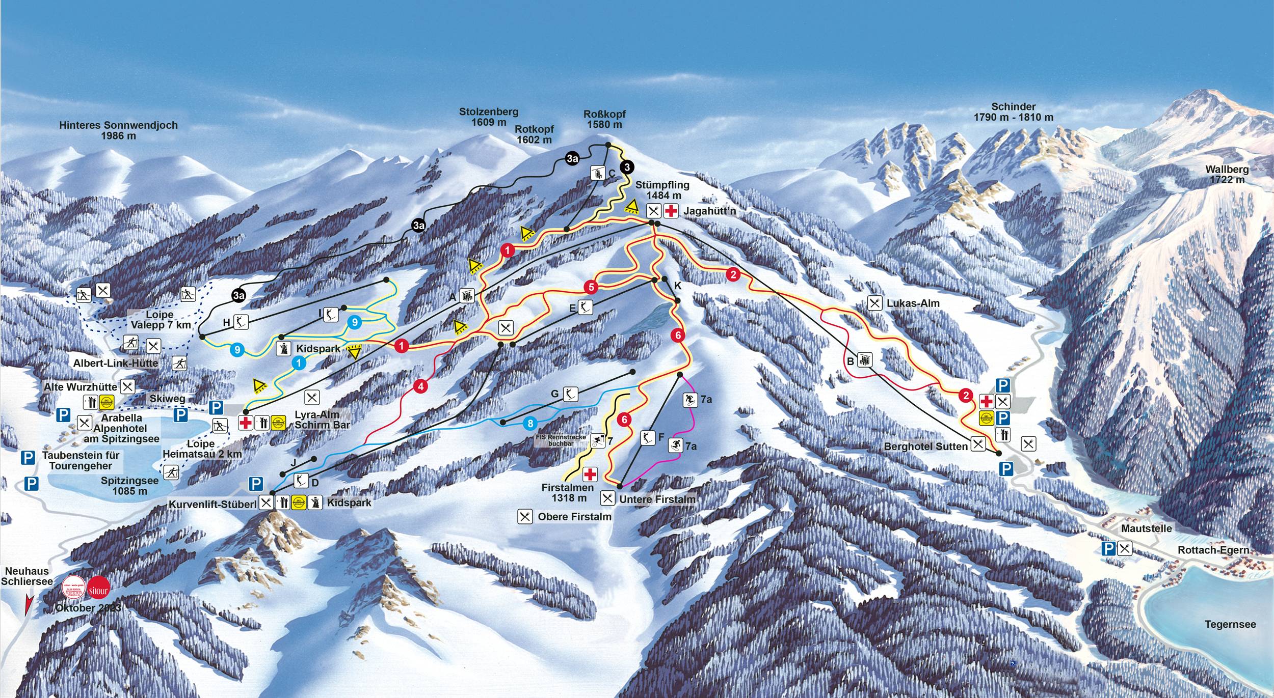 Piste map Spitzingsee