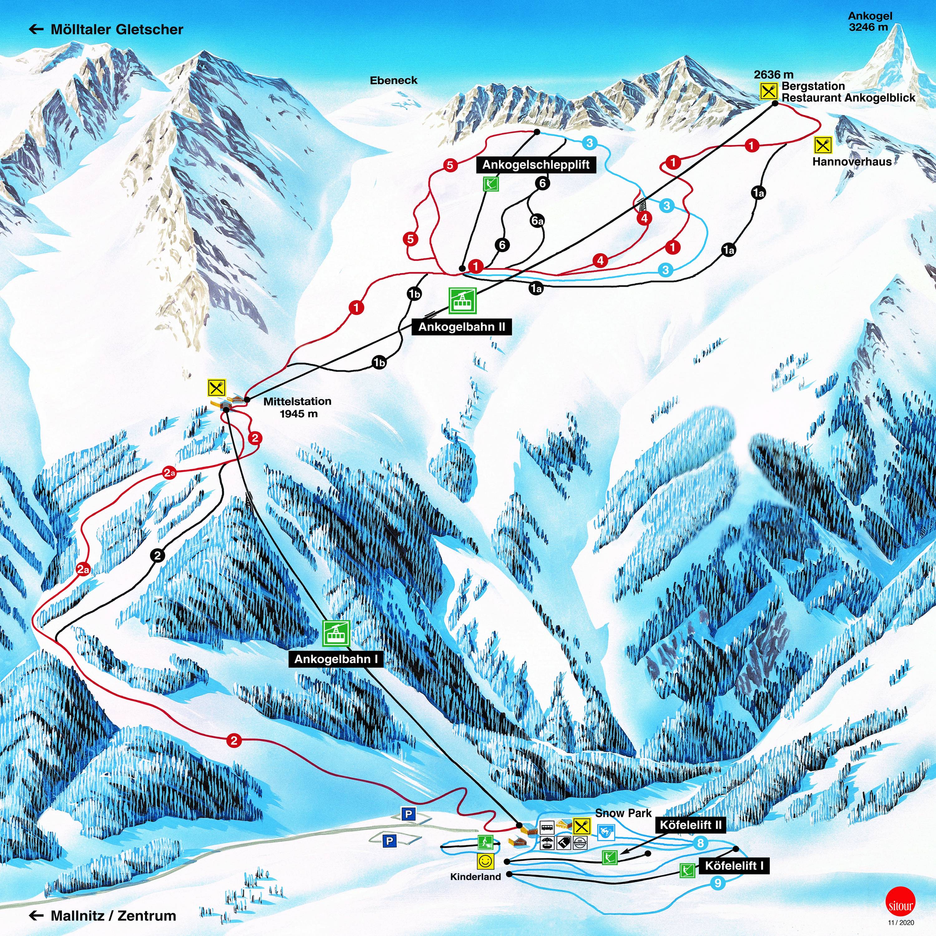 Piste map Ankogel-Mallnitz