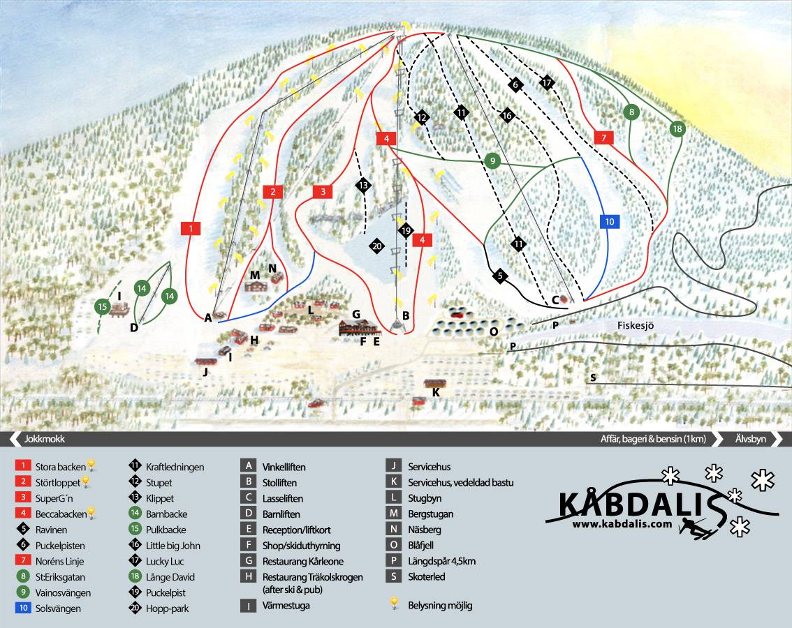 Piste map Kbdalis