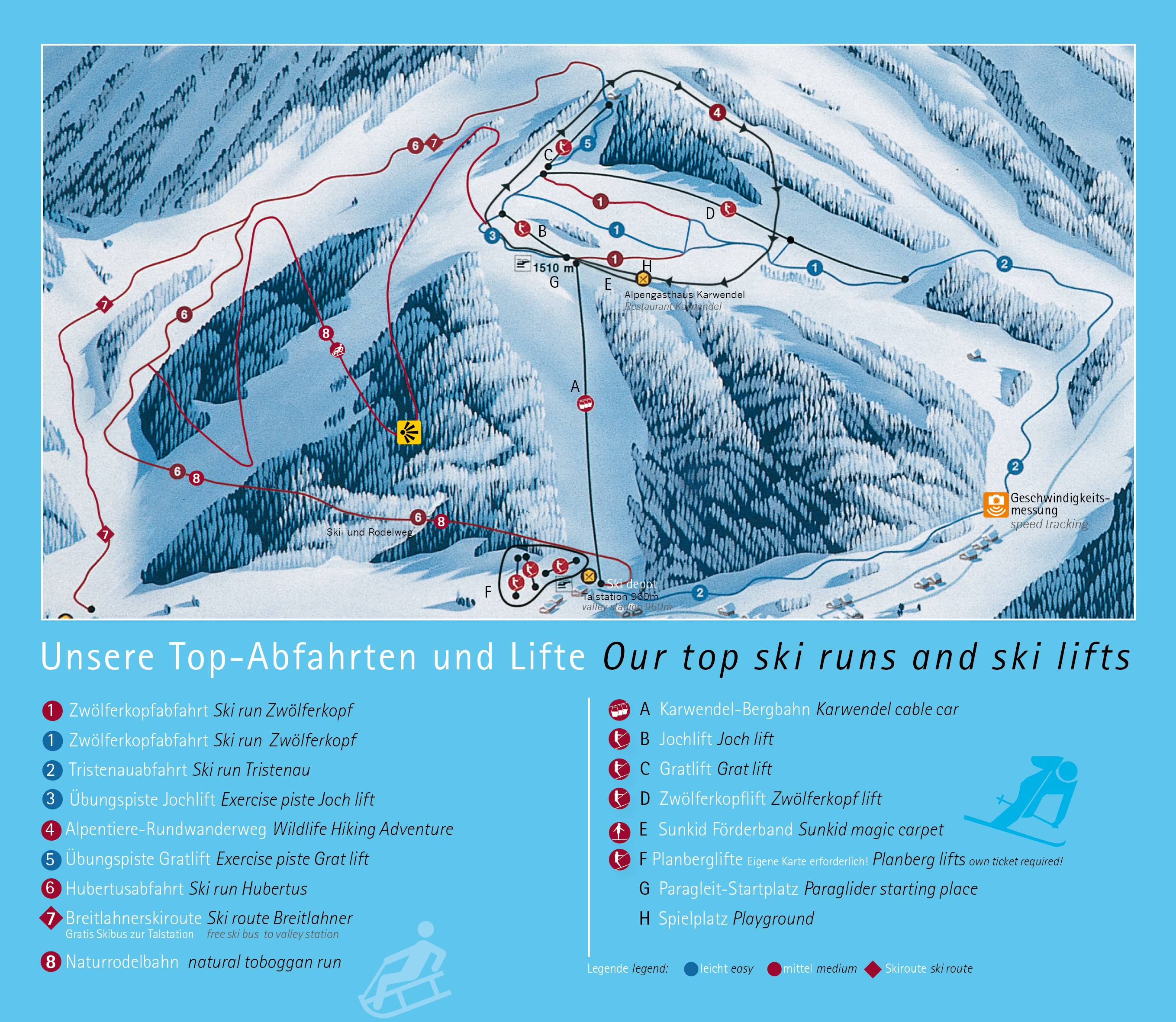 Tageskarte Karwendel