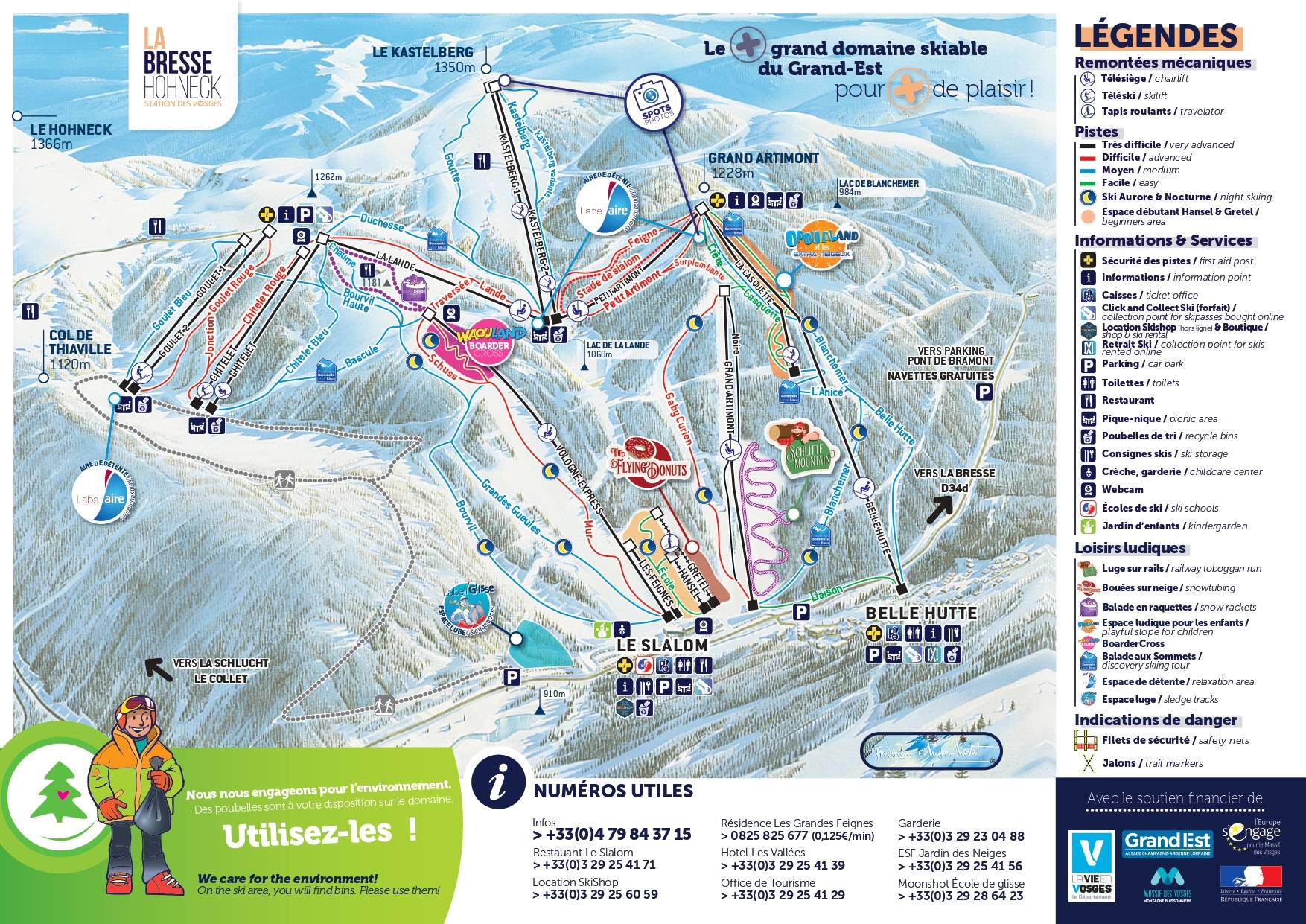 Piste map La Bresse-Hohneck