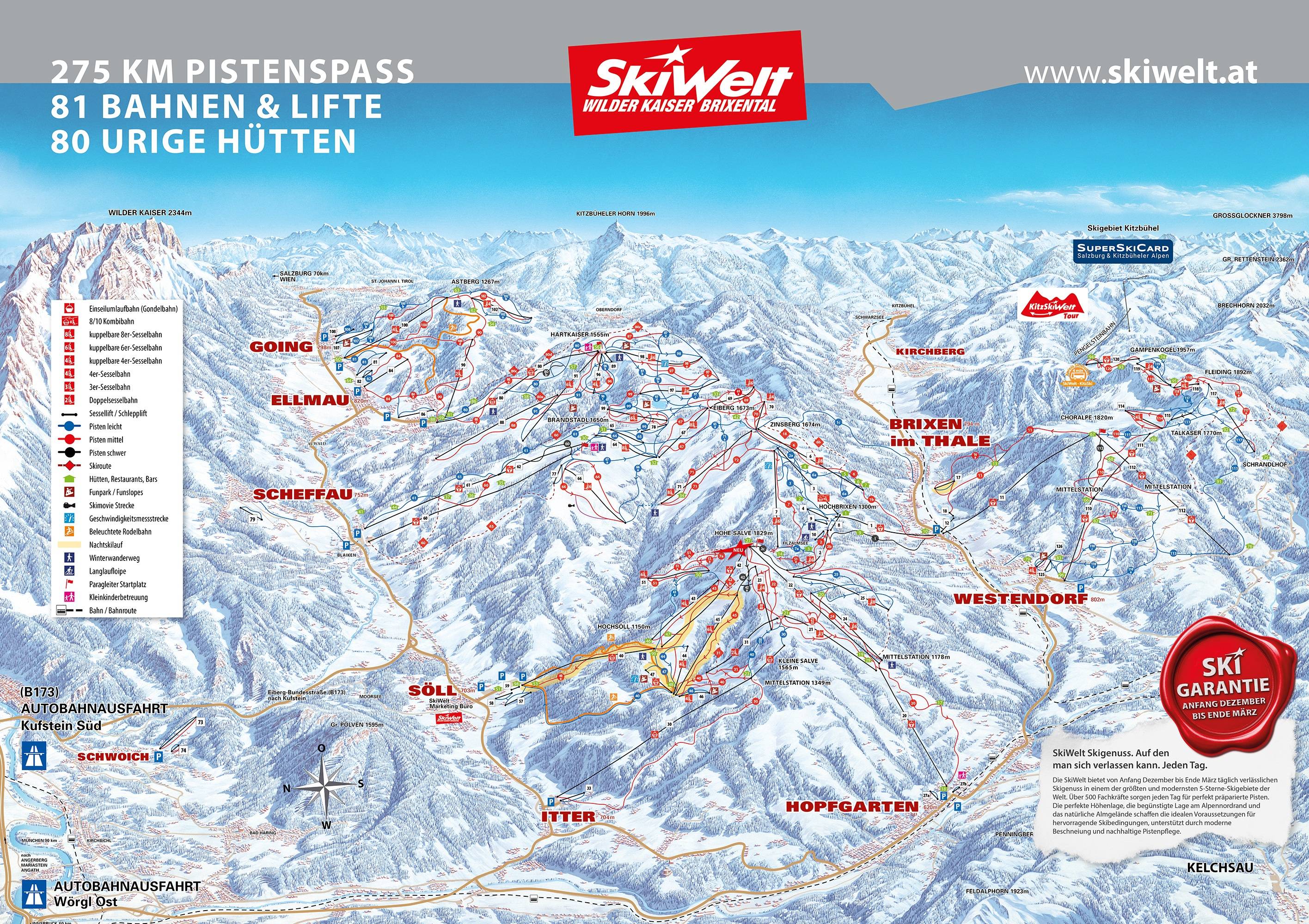 Piste map Going
