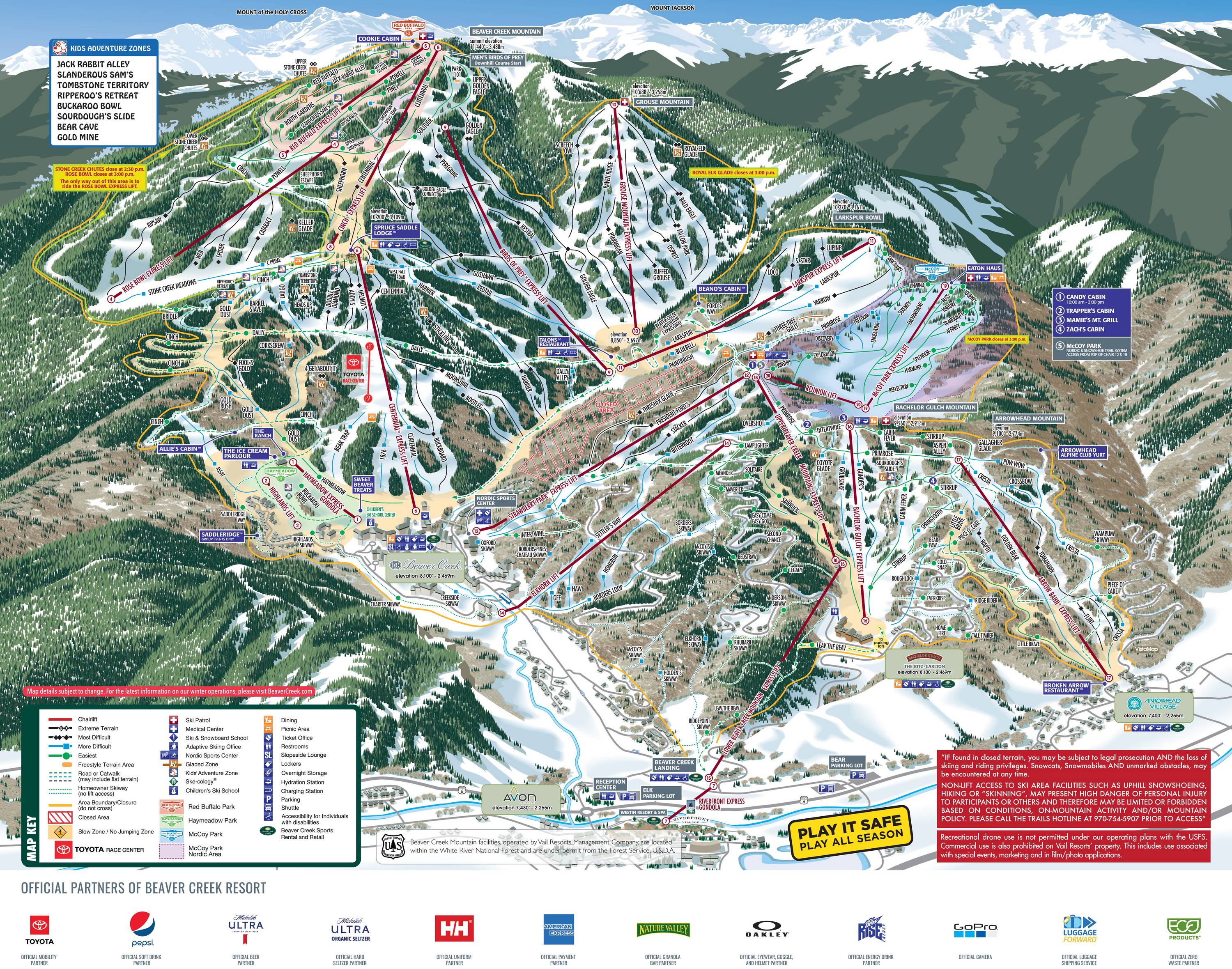 Pistkarta Beaver Creek