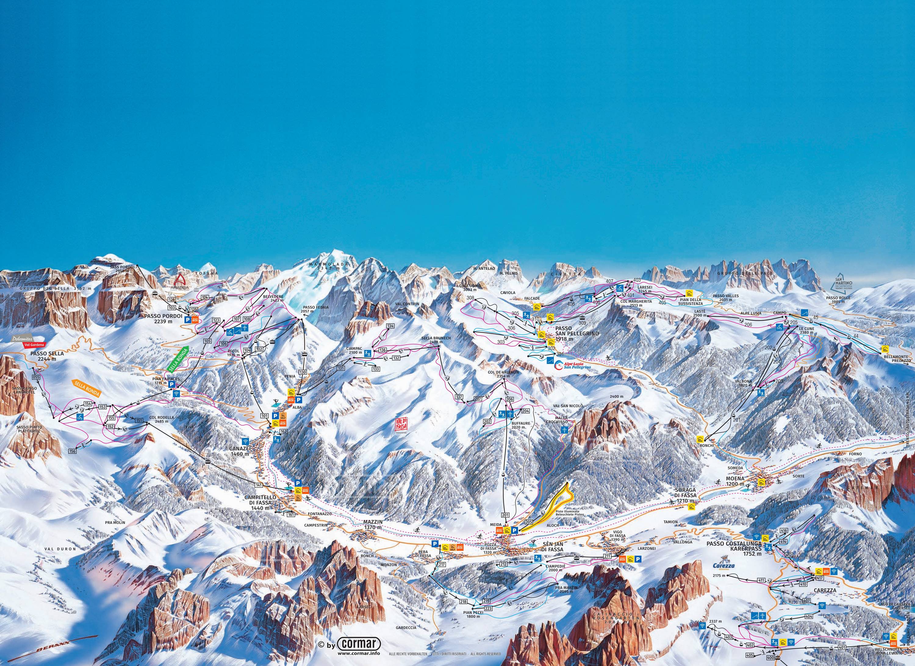 Belvedere/Col Rodella/Ciampac/Buffaure – Canazei/Campitello/Alba/Pozza di Fassa