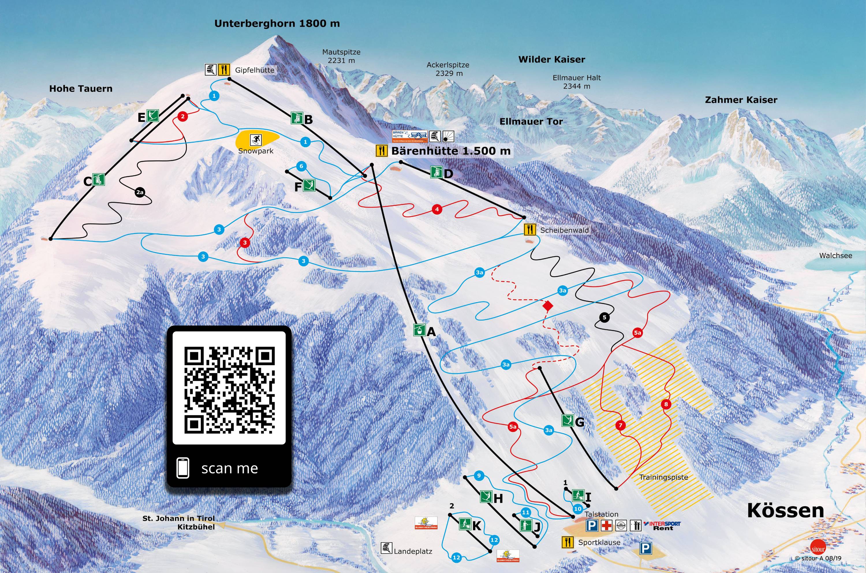 Piste map Kssen