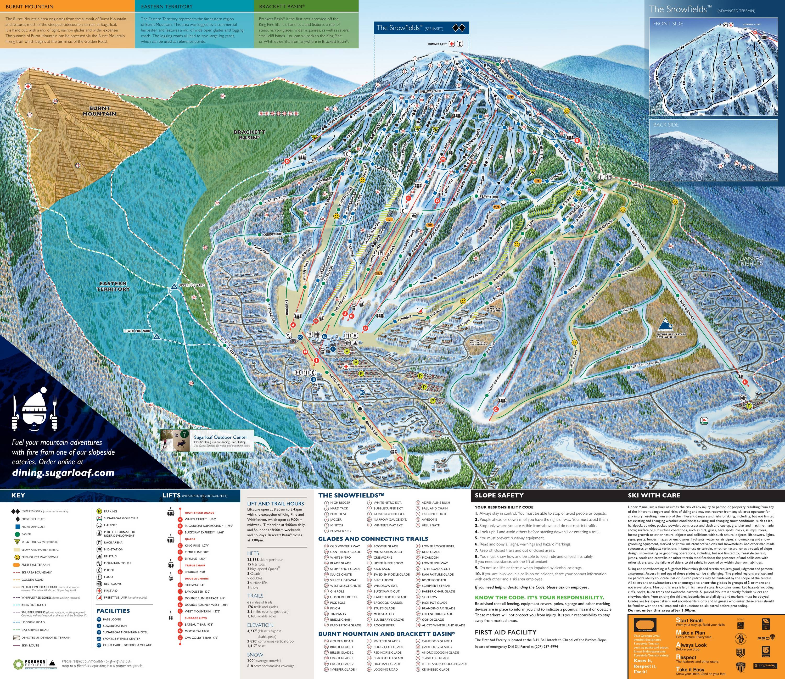 Piste map Sugarloaf