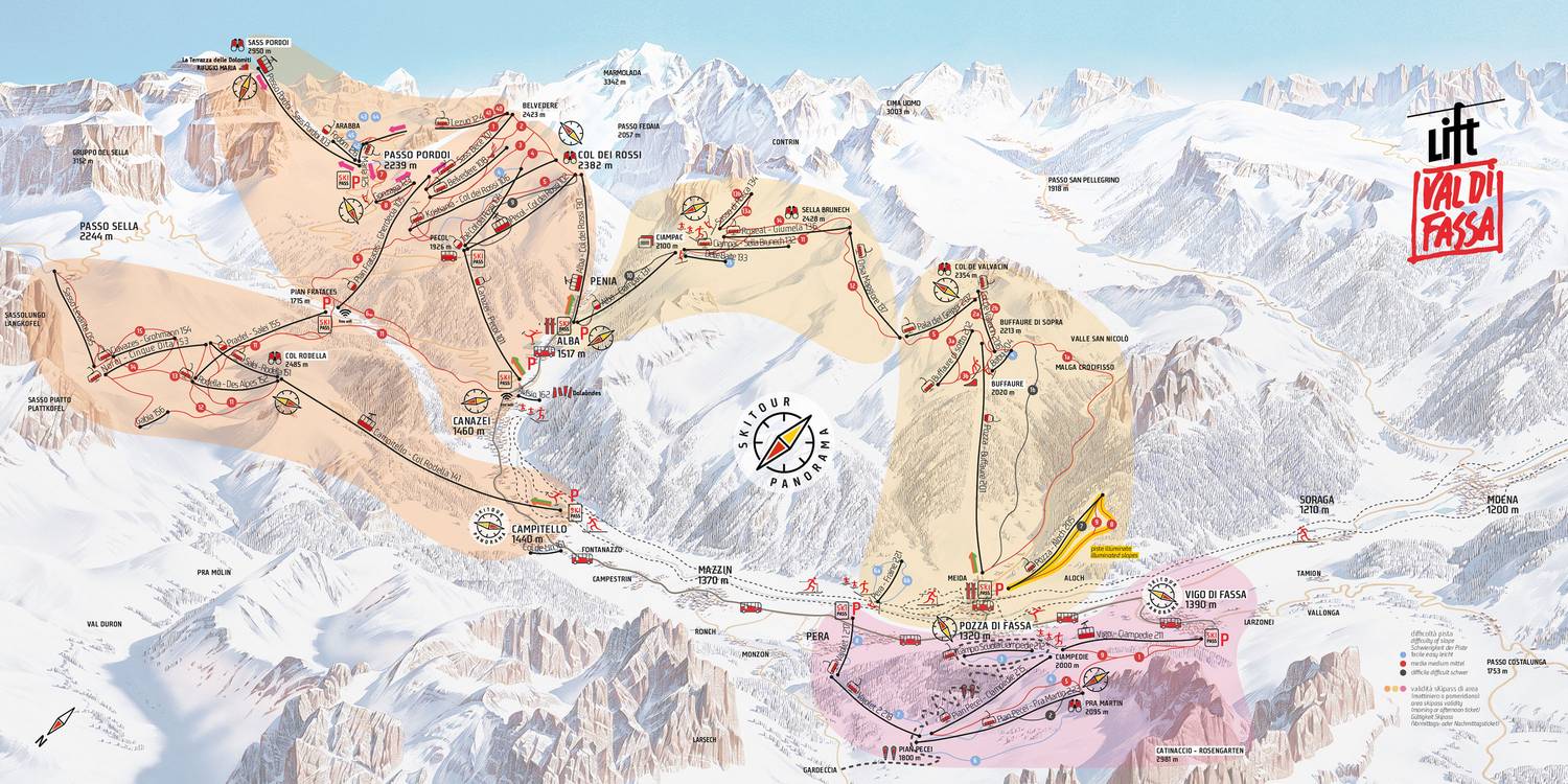 Val di Fassa / Carezza | Skiatlas