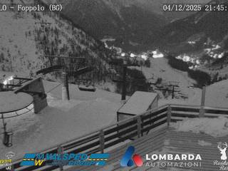 Rifugio Montebello/Monte Pegherolo and arrival of the Foppolo lifts