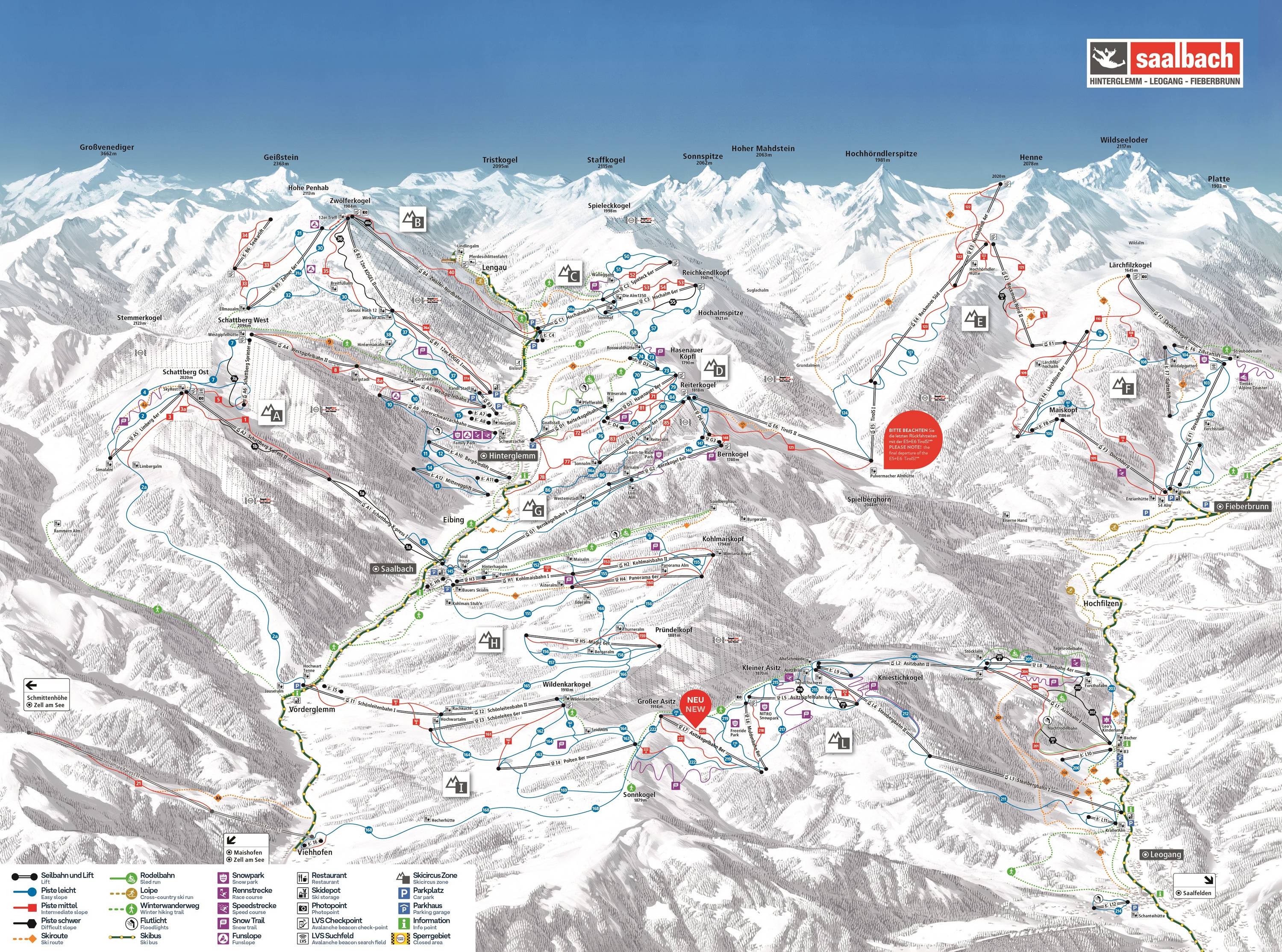 Saalbach Hinterglemm Leogang Fieberbrunn